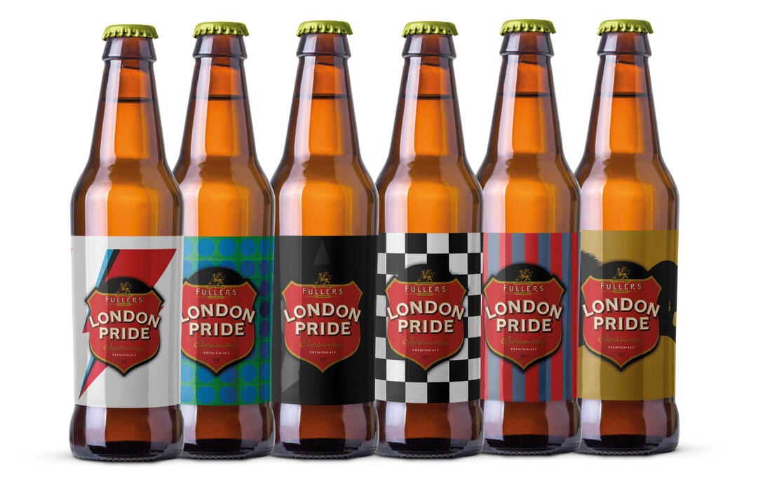 Mockup de cervezas inspiradas en David Bowie