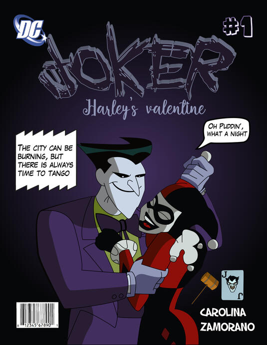 Portada de comic ficticia